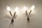 Floral Acrylic Glass & Metal Sconces from Maison Arlus, 1950s, Set of 2, Image 7