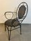 Provencal Armchairs in Wrought Iron, 1960s, Set of 3 5