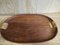 Vintage Teak & Wicker Tablett, Image 3