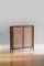 Bamboo and Vienna Straw Radiator Cover with Leather Binding, Image 1