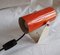 Vintage Wandlampe aus orangefarbenem Metall, 1970er 3