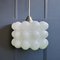 Mid-Century Modern White Opaline Milk Bubble Glass Hanging Lamp by Helena Tynell for Flygsfors, 1960s, Image 1