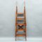 Antique Book Foldable Library Stairs in Wood, 1890s 4