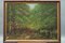 Georg Christian, Forest Road with Fairways, Large Oil on Canvas, 1926, Framed 1