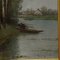 Johann Jungblut, River Landscape on the Lower Rhine, Oil Painting, Framed 5