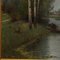 Johann Jungblut, River Landscape on the Lower Rhine, Oil Painting, Framed 4