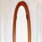 Mid-Century Italian Oval Wall Mirror in Teak by Campo E. Graffi, 1970s 7