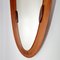 Mid-Century Italian Oval Wall Mirror in Teak by Campo E. Graffi, 1970s 6