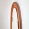 Mid-Century Italian Oval Wall Mirror in Teak by Campo E. Graffi, 1970s 5