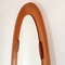 Mid-Century Italian Oval Wall Mirror in Teak by Campo E. Graffi, 1970s 8