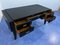 French Art Deco Black Lacquered Executive Desk, 1930s, Image 4