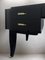 Schwarz lackierter französischer Art Deco Chefschreibtisch, 1930er 15
