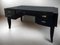 Schwarz lackierter französischer Art Deco Chefschreibtisch, 1930er 11