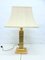 Vintage Hollywood Regency Table Lamp in Gold-Plated Porcelain, 1970s 1