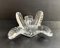 Vintage Crystal Leaf Bowl from Vannes, France, 1960s 1