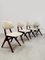 Mid-Century Dutch Scissor Dining Chairs by Webe Louis Van Teeffelen, 1960s, Set of 4 1