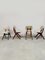 Mid-Century Dutch Scissor Dining Chairs by Webe Louis Van Teeffelen, 1960s, Set of 4, Image 3