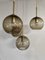 Vintage Cascade Pendant Brass Globe Hanging Lamp, 1970s, Image 2