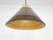 Brown Bubble Glass Pendant Light attributed to Peill and Putzler, Germany, 1960s 6