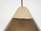Lampe à Suspension en Verre Bullé Marron attribuée à Peill et Putzler, Allemagne, 1960s 8