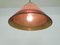 Lámpara colgante de vidrio burbuja marrón atribuida a Peill y Putzler, Alemania, años 60, Imagen 4