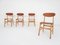 Teak Plywood Chairs, the Netherlands, 1950s, Set of 4, Image 2