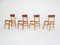 Teak Plywood Chairs, the Netherlands, 1950s, Set of 4 4