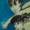 Remo Brindisi, Composición figurativa, años 80, óleo sobre lienzo, enmarcado, Imagen 2