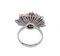 Coral, Diamond, Sapphire, Pearl, 14 Karat White and Rose Gold Ring 3