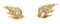 Orecchini a clip in oro giallo a 18 carati di Aeg, anni '60, set di 2, Immagine 3