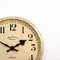 Horloge Murale d'Usine Vintage en Laiton par Synchronome 8