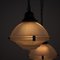 Lámpara colgante Holophane vintage grande de tres partes, Imagen 3