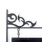 Antique Double Sided Sign in Wrought Iron 4