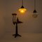Lampe à Suspension Acorn Antique en Verre Givré et Opaline 5
