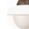 Antique Acorn Pendant Light in Opaline & Frosted Glass 8