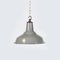 Industrial Grey Pendant Light with Brass 1