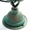 Vintage Verdigris Gänseblümchen Lampe aus Messing von John Dugdill & Co 8