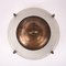 Lámpara colgante Holophane vintage con cobre decorativo, Imagen 5