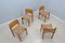 Vintage Wooden Dining Chairs with Straw Seat, 1970s, Set of 4 14