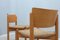 Vintage Wooden Dining Chairs with Straw Seat, 1970s, Set of 4 13