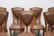 Antique French Art Nouveau Dining Room Set by Eugène Vallin, 1903, Set of 9, Image 9