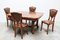 Antique French Art Nouveau Dining Room Set by Eugène Vallin, 1903, Set of 9 18