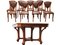 Antique French Art Nouveau Dining Room Set by Eugène Vallin, 1903, Set of 9, Image 1