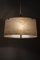 Vintage Hanging Light with Polyester and Wood 7