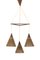 Lámpara colgante danesa de madera de teca, Imagen 1