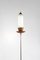 Vintage Italian Marble, Teak & Brass Floor Lamp 2