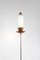 Vintage Italian Marble, Teak & Brass Floor Lamp, Image 2