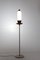 Italienische Vintage Stehlampe aus Marmor, Teakholz & Messing 5