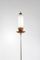 Italienische Vintage Stehlampe aus Marmor, Teakholz & Messing 6