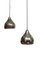 Bronze Colored Hanging Lamps with Glass by Nanny Still 1